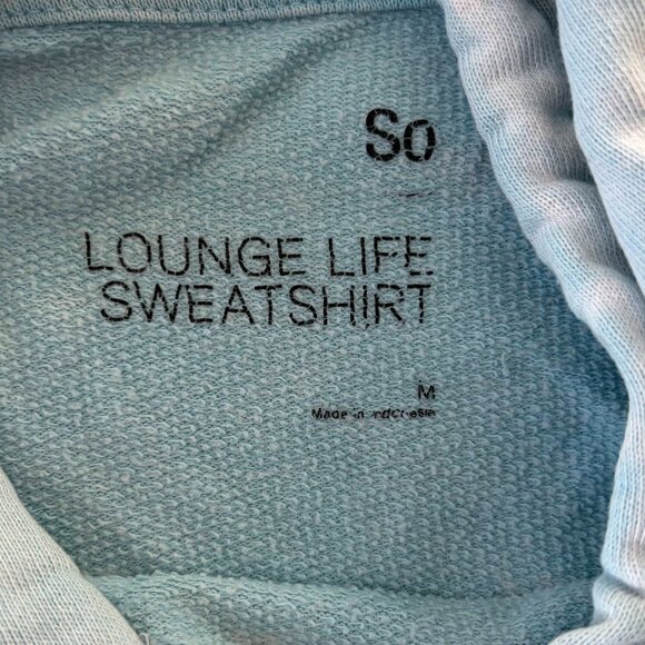 Blue Hoodie Jacket – Lounge Life Sweatshirt – Size M - Picture 2 of 2